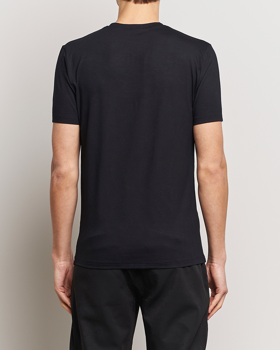 Men | T-Shirts | Zimmerli of Switzerland | Pureness Modal Crew Neck T-Shirt Black