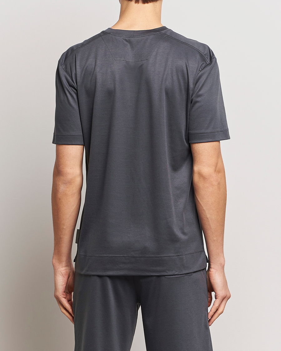 Men | Zimmerli of Switzerland Cotton/Modal Crew Neck Loungwear T-Shirt Phantom | Zimmerli of Switzerland | Cotton/Modal Crew Neck Loungwear T-Shirt Phantom