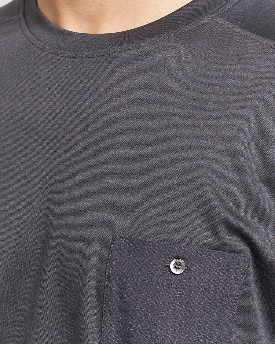 Men | Zimmerli of Switzerland Cotton/Modal Crew Neck Loungwear T-Shirt Phantom | Zimmerli of Switzerland | Cotton/Modal Crew Neck Loungwear T-Shirt Phantom