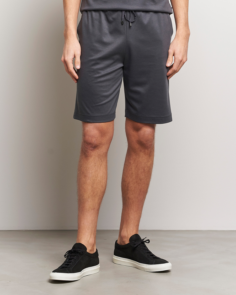 Men | Pyjamas & Robes | Zimmerli of Switzerland | Cotton/Modal Loungewear Shorts Phantom
