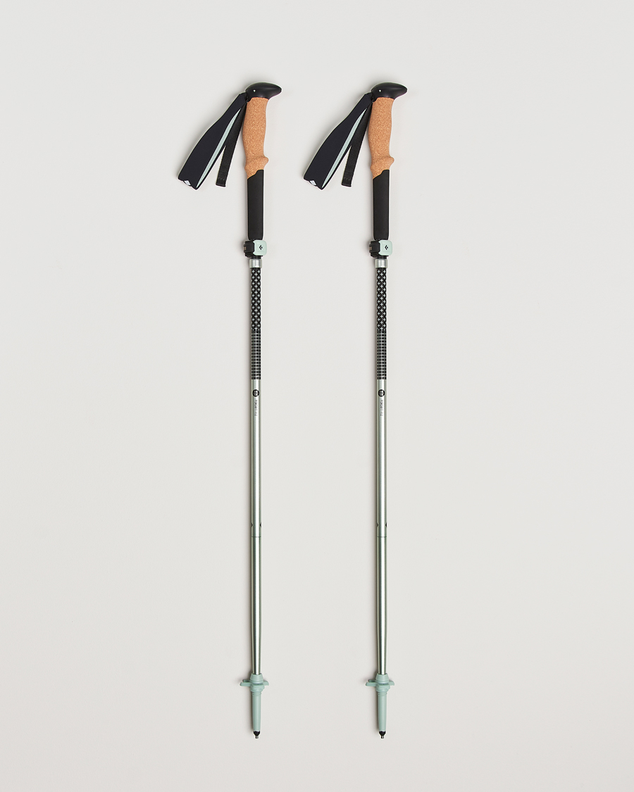 Men | Active Accessories | Black Diamond | Distance FLZ Trekking Poles Black/Foam Green