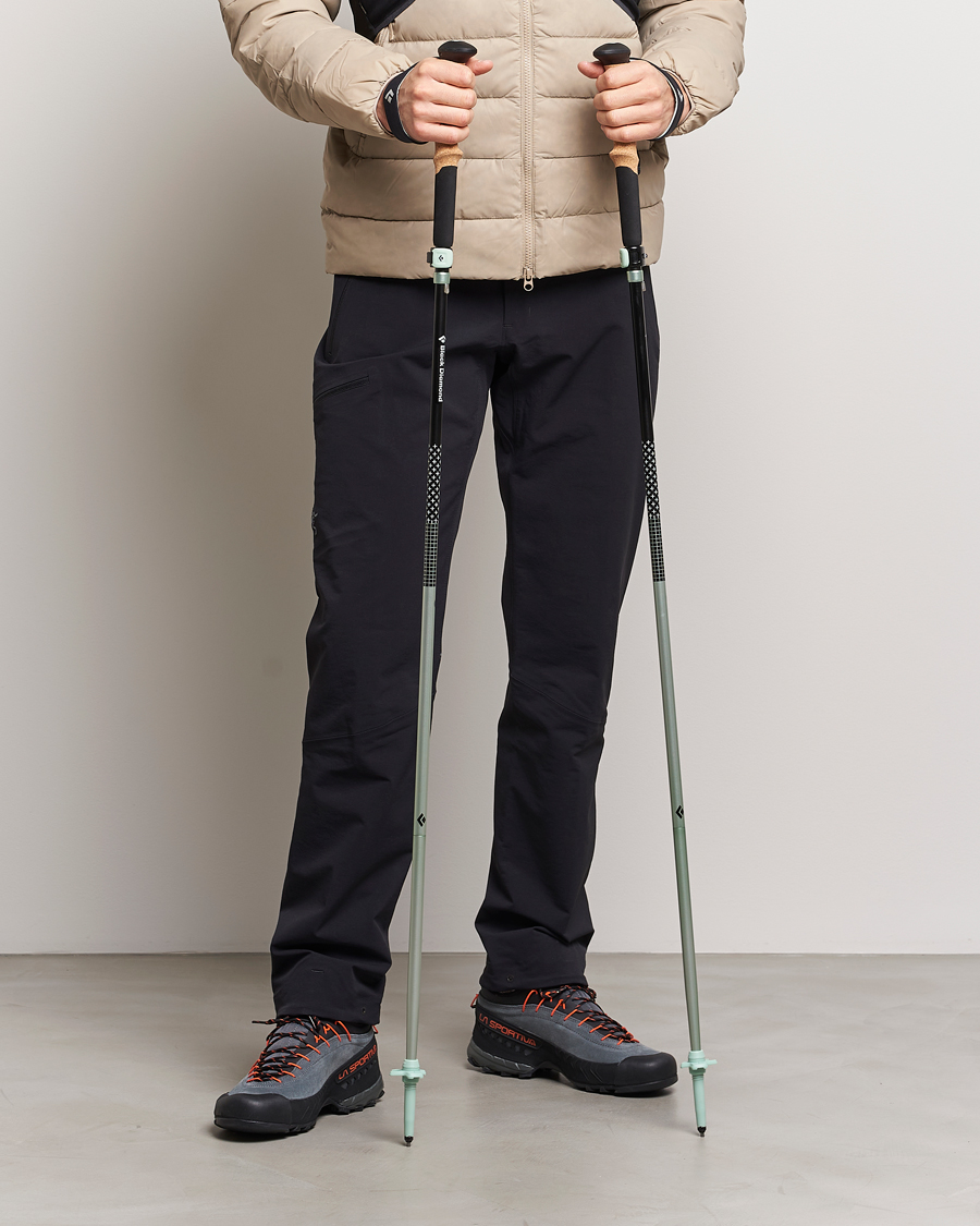 Men | Active Accessories | Black Diamond | Distance FLZ Trekking Poles Black/Foam Green