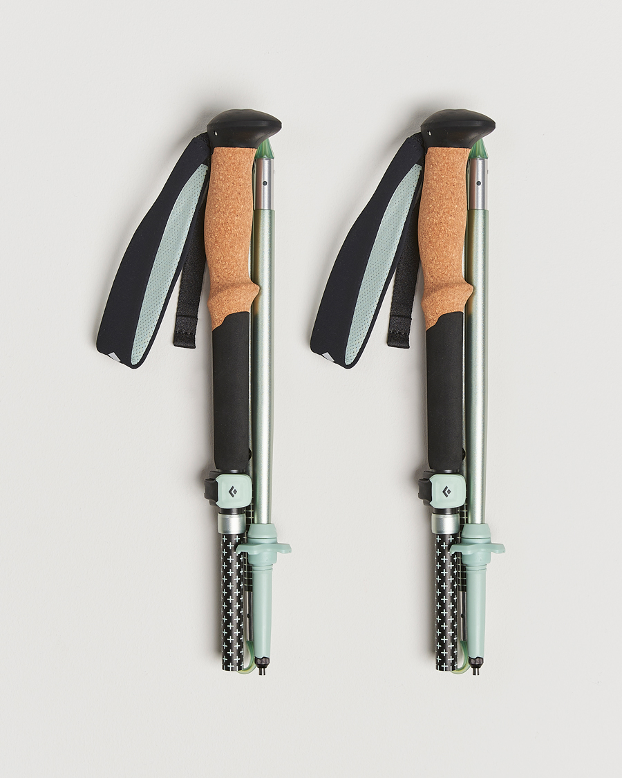 Men | Active Accessories | Black Diamond | Distance FLZ Trekking Poles Black/Foam Green