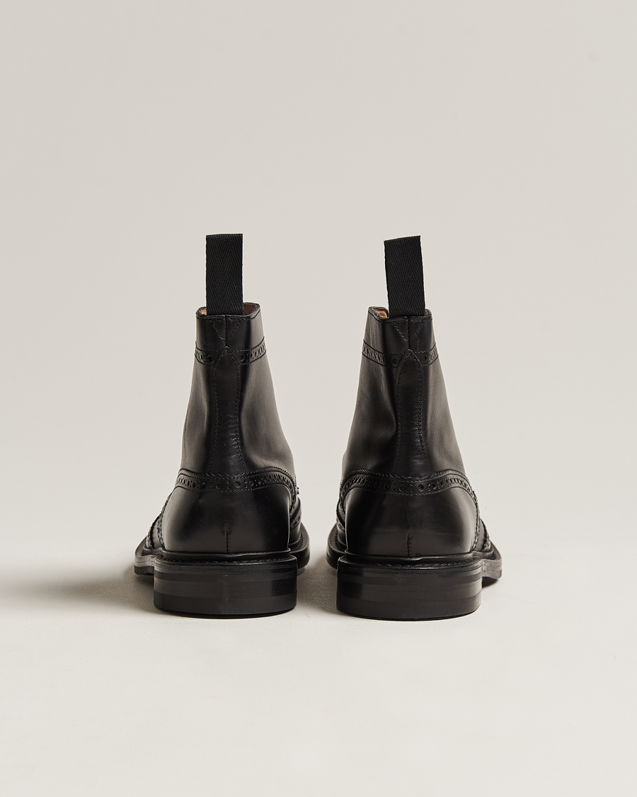 Men | Boots | Tricker's | Stow Dainite Country Boots Black Calf