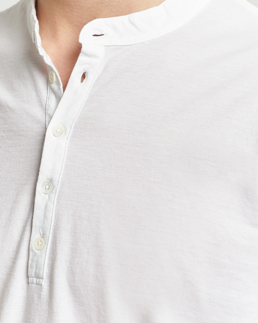 Men | Sweaters & Knitwear | Massimo Alba | Hawai Watercolor Henley White