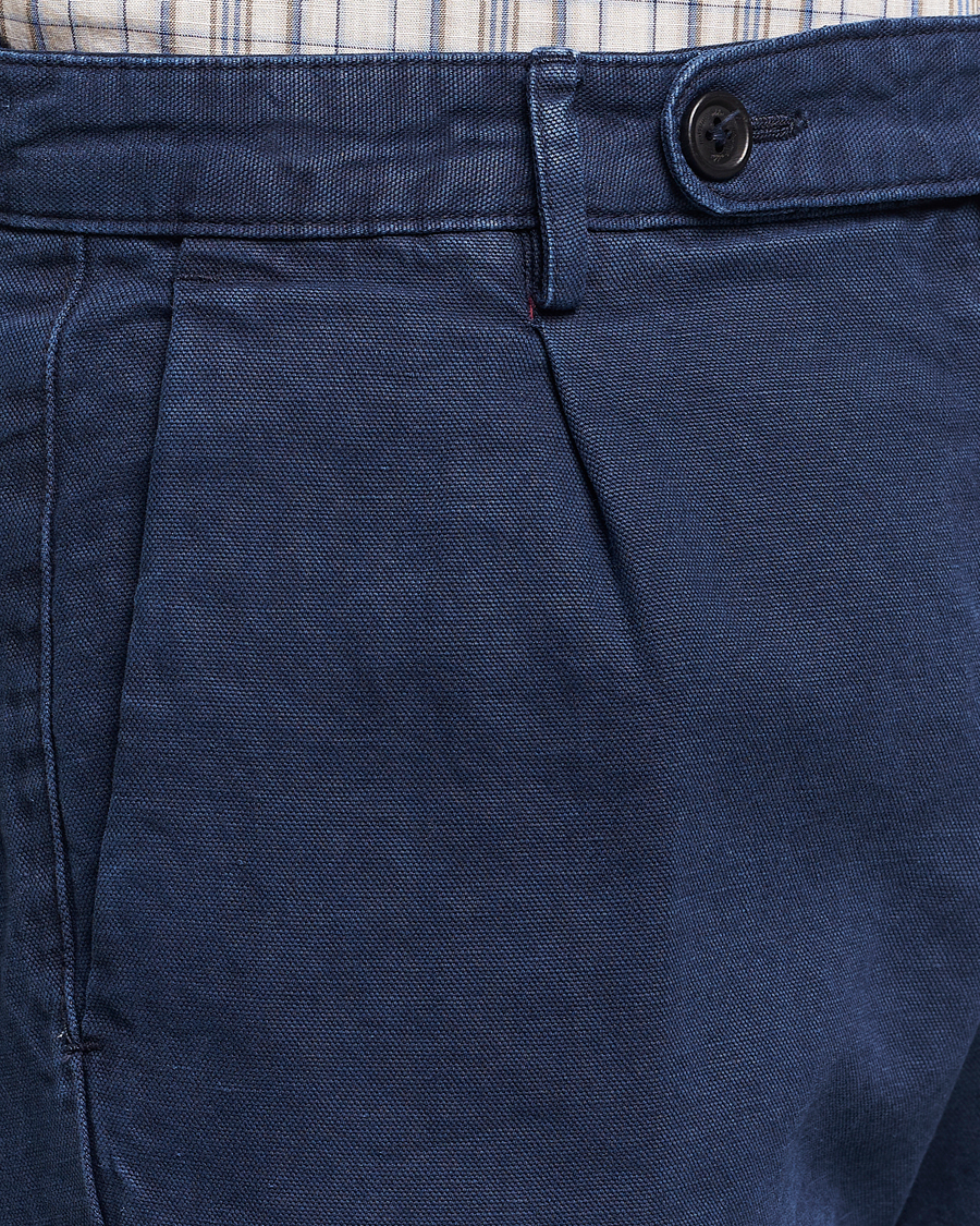 Men | Trousers | Massimo Alba | Ionio Cotton Trousers Navy
