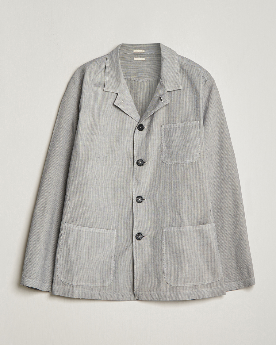 Men | Coats & Jackets | Massimo Alba | Florida Cotton/Linen Shirt Jacket Light Grey