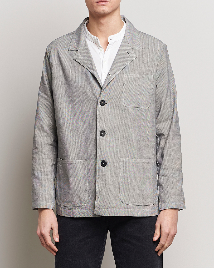 Men | Coats & Jackets | Massimo Alba | Florida Cotton/Linen Shirt Jacket Light Grey