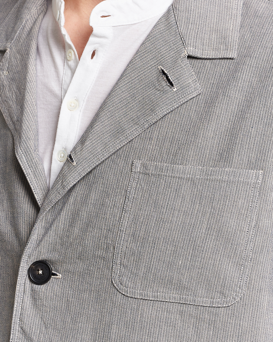 Men | Coats & Jackets | Massimo Alba | Florida Cotton/Linen Shirt Jacket Light Grey