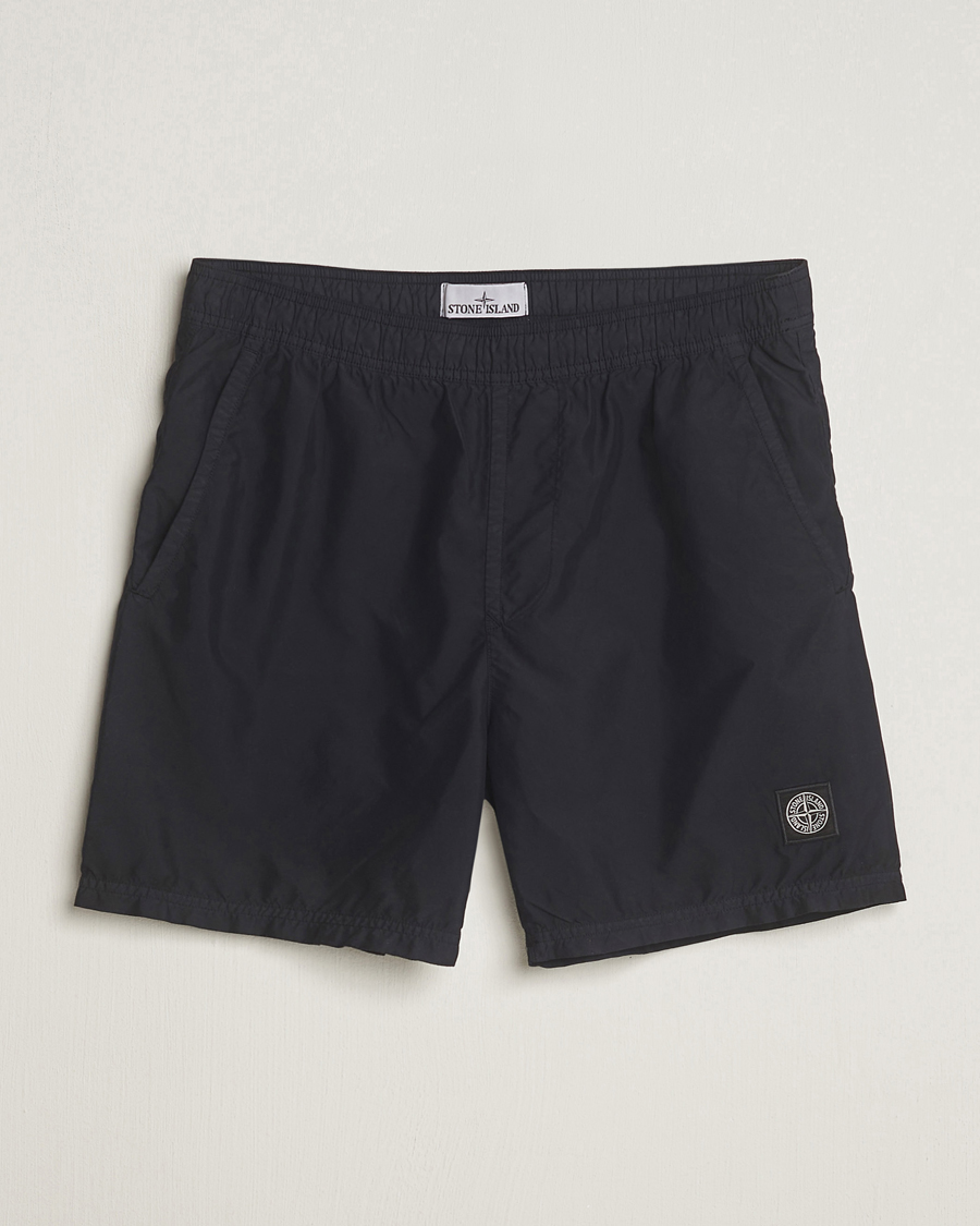 Men | Swimwear | Stone Island | Brushed Nylon Swimshorts Black