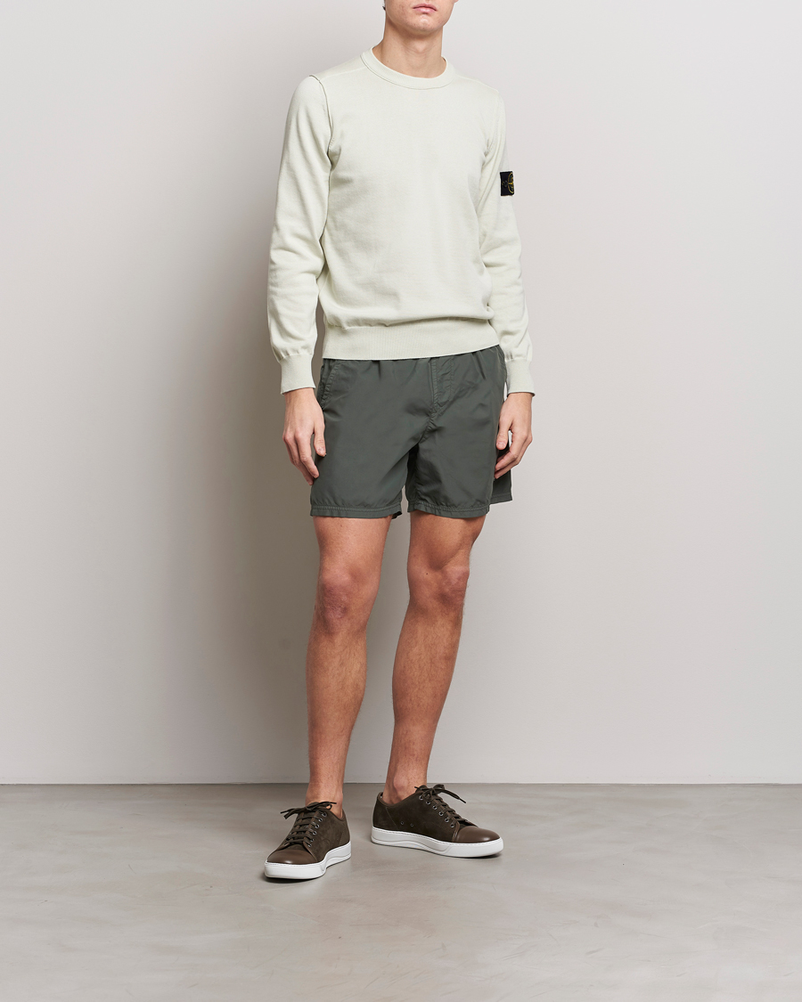 Men | Swimwear | Stone Island | Brushed Nylon Swimshorts Musk