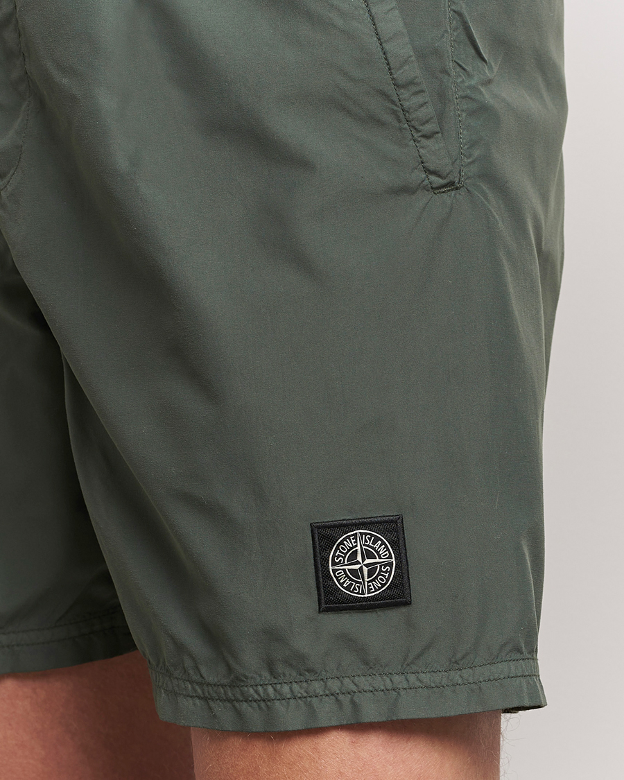 Men | Swimwear | Stone Island | Brushed Nylon Swimshorts Musk