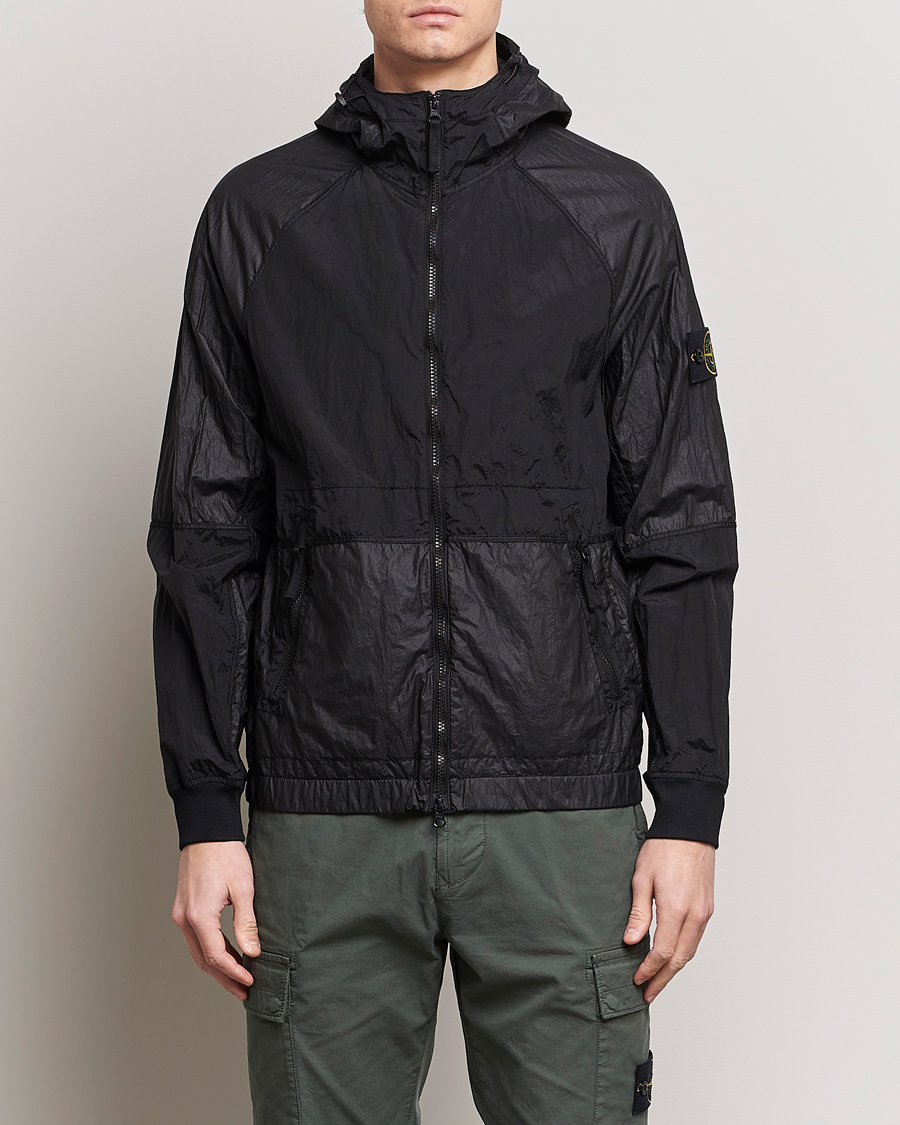 Men | Coats & Jackets | Stone Island | Nylon Metal Hooded Jacket Black