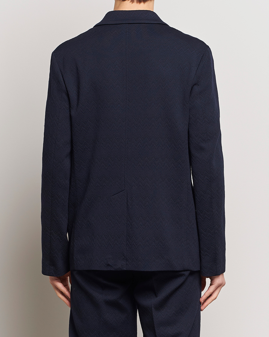 Men | Blazers | Missoni | Chevron Wool Blazer Navy