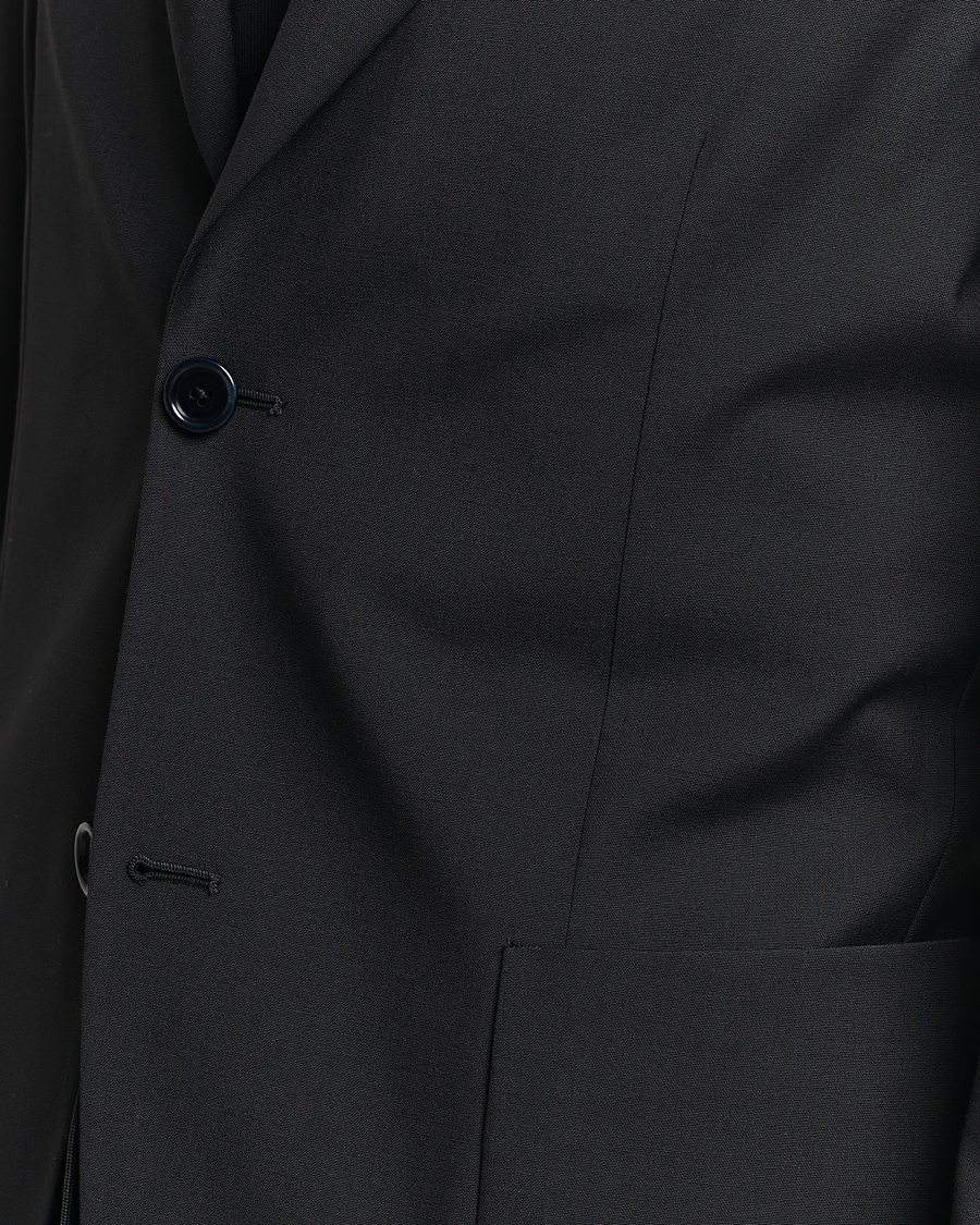 Men | Suits | Lardini | Travellers Soft Wool Suit Black