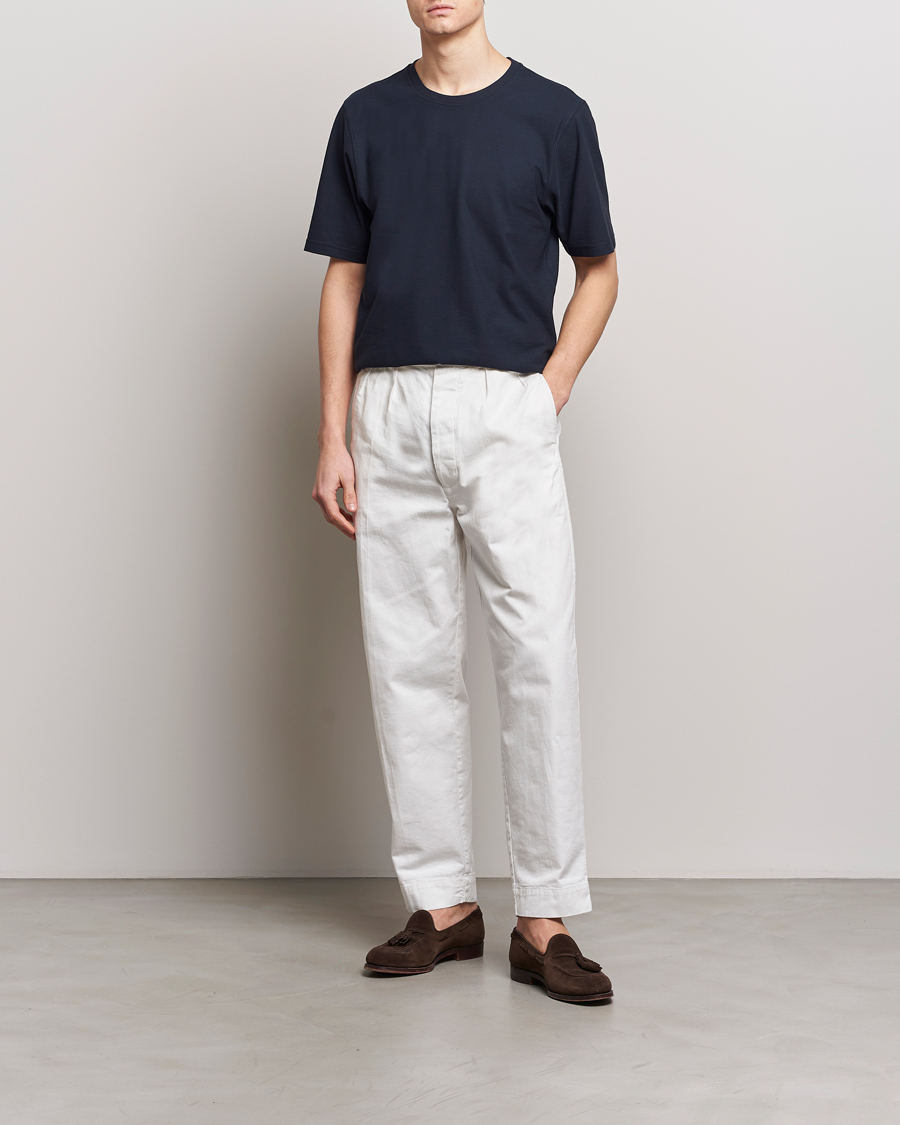 Men | T-Shirts | Lardini | Ice Cotton T-Shirt Navy