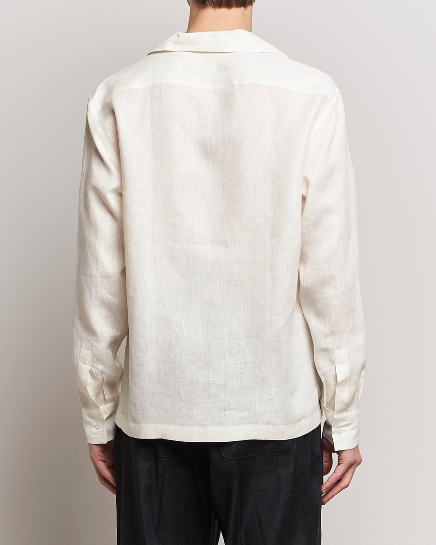 Men | Shirts | Lardini | Klop Linen Shirt Off White