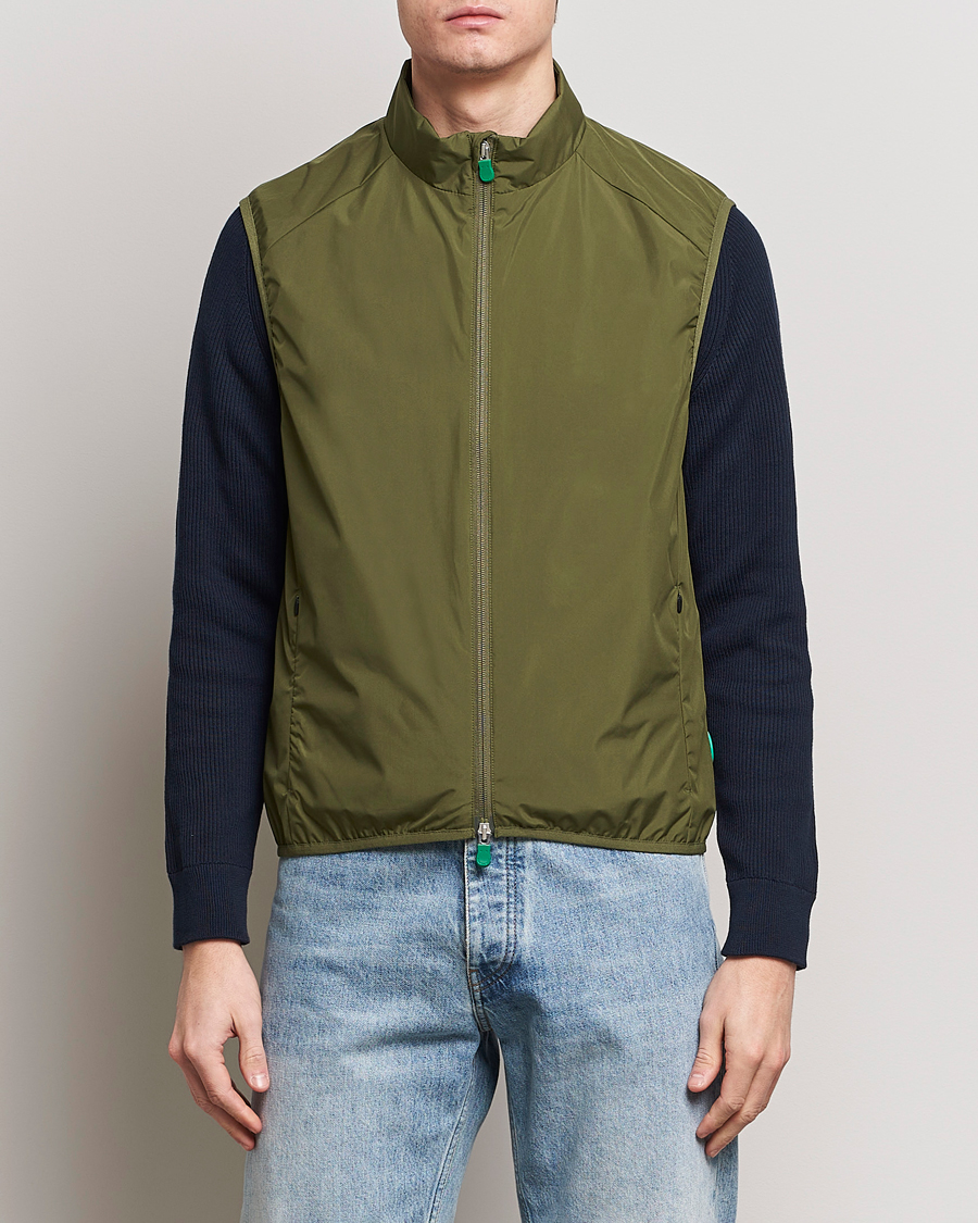 Men | Coats & Jackets | Save The Duck | Mars Lightweight Vest Dusty Olive