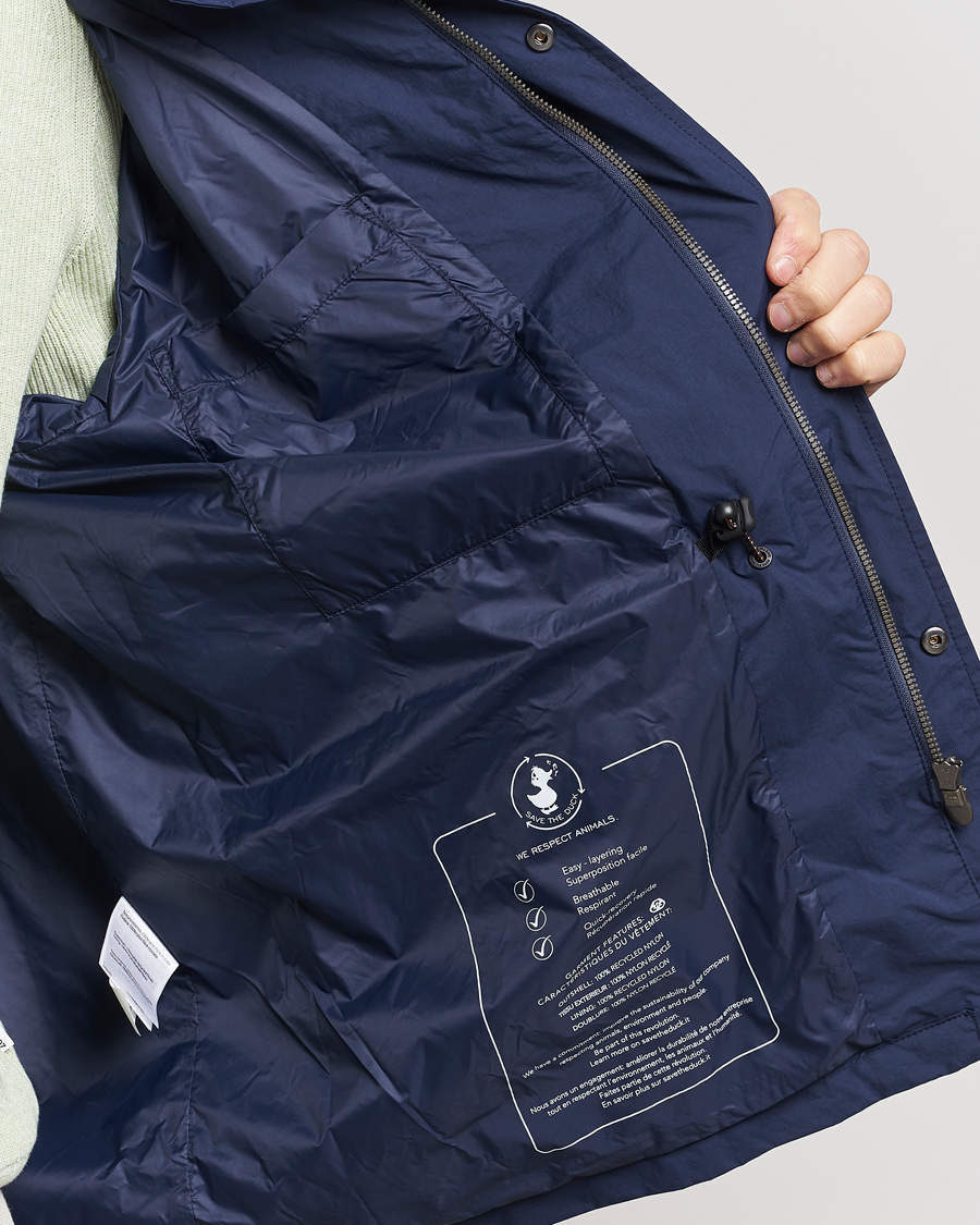 Men | Coats & Jackets | Save The Duck | Mako Water Repellent Nylon Field Jacket Navy Blue