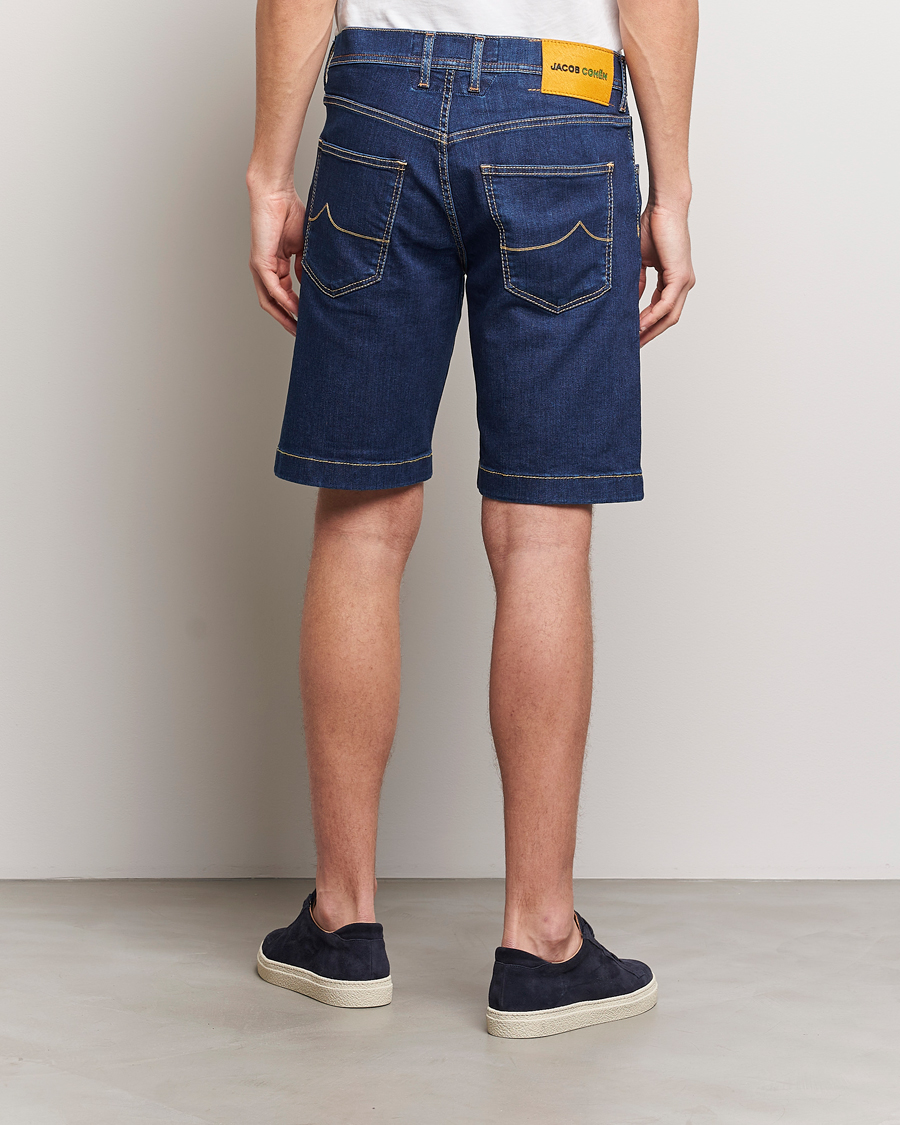 Men | Shorts | Jacob Cohën | Nicolas Stretch Denim Shorts Dark Blue