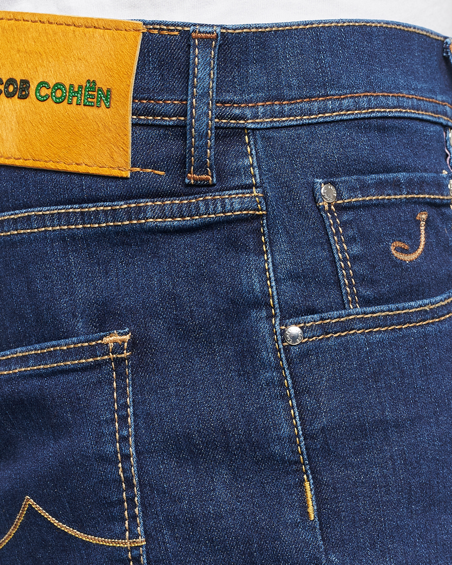 Men | Shorts | Jacob Cohën | Nicolas Stretch Denim Shorts Dark Blue