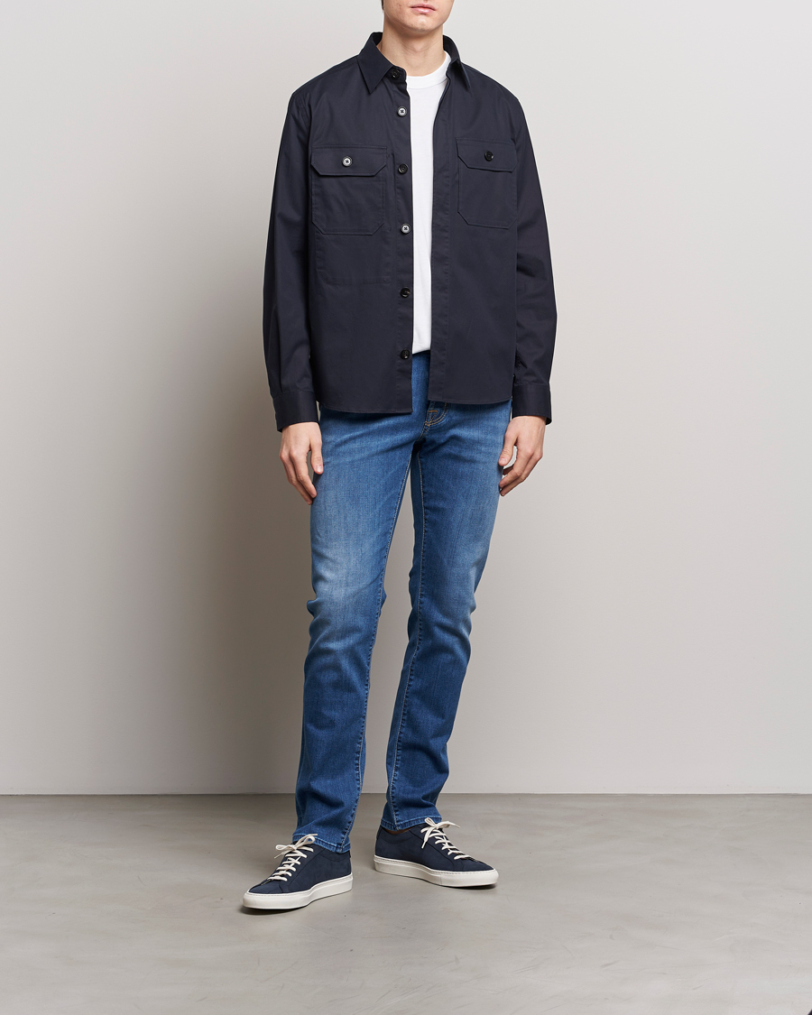 Men | Jeans | Jacob Cohën | Nick Slim Fit Stretch Jeans Mid Blue