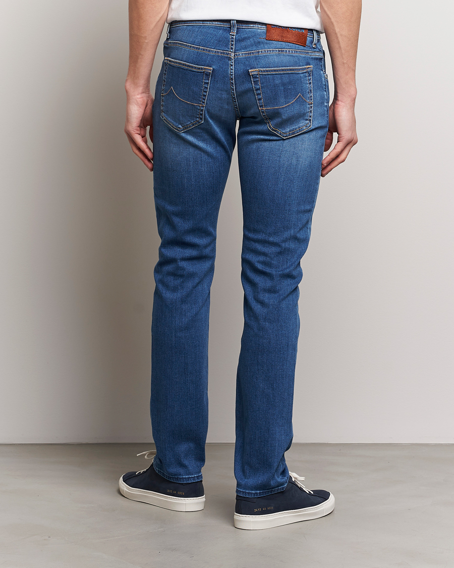 Men | Jeans | Jacob Cohën | Nick Slim Fit Stretch Jeans Mid Blue