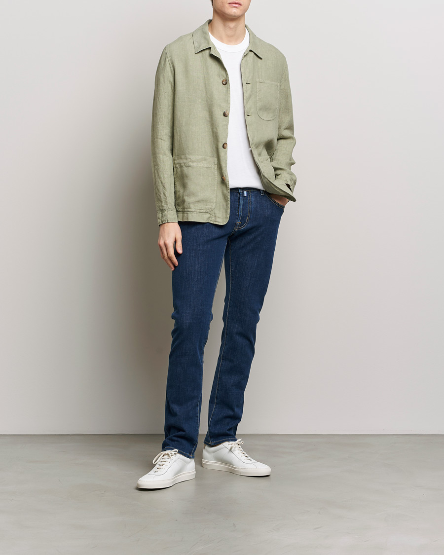 Men | Jeans | Jacob Cohën | Nick Slim Fit Dual Stretch Jeans Dark Blue