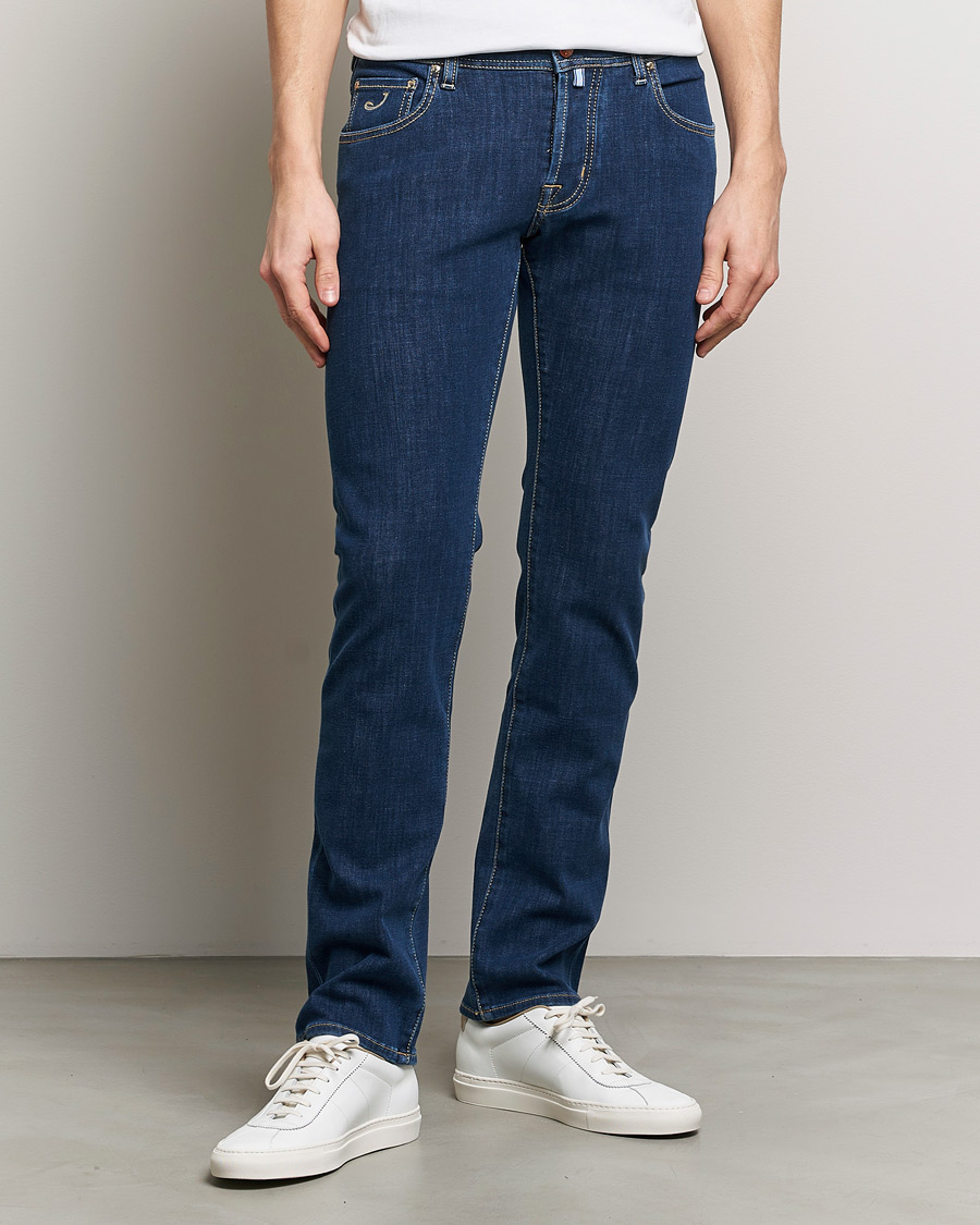 Men | Jeans | Jacob Cohën | Nick Slim Fit Dual Stretch Jeans Dark Blue