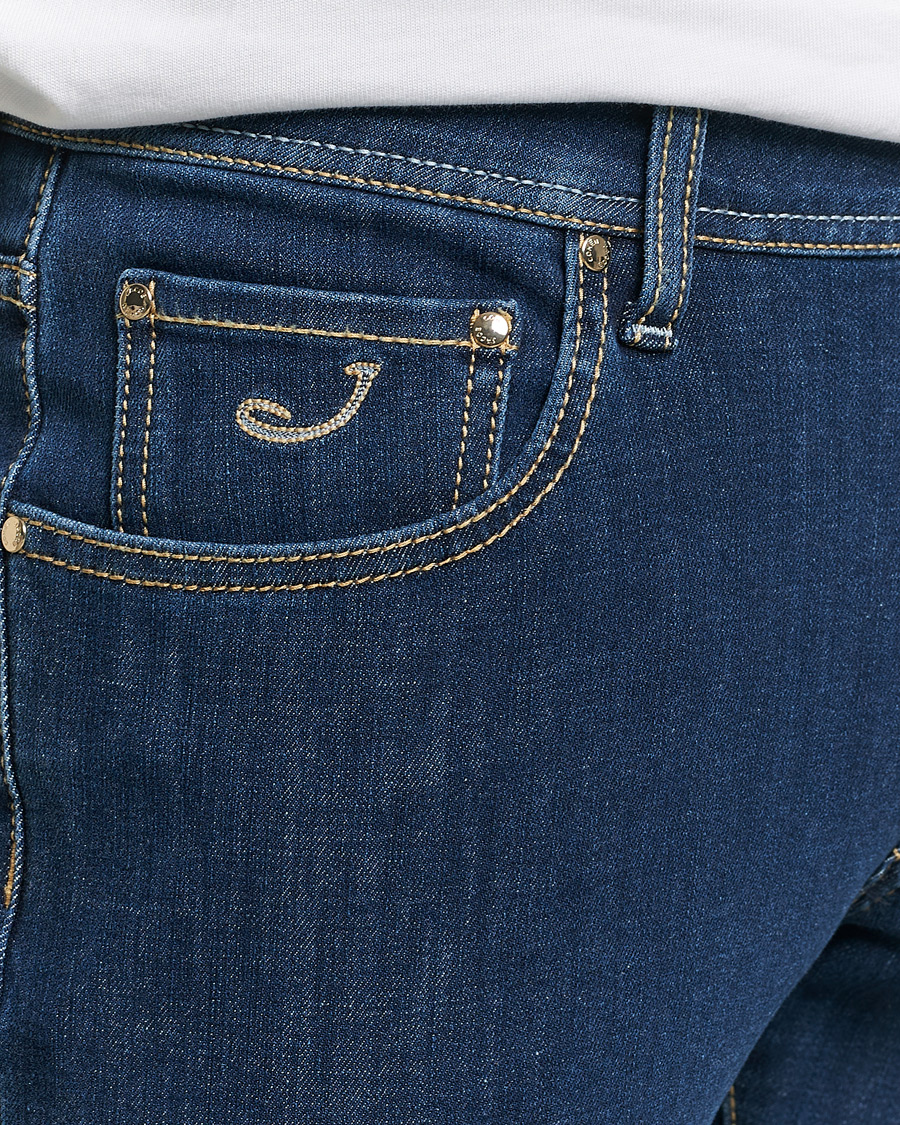 Men | Jeans | Jacob Cohën | Nick Slim Fit Dual Stretch Jeans Dark Blue
