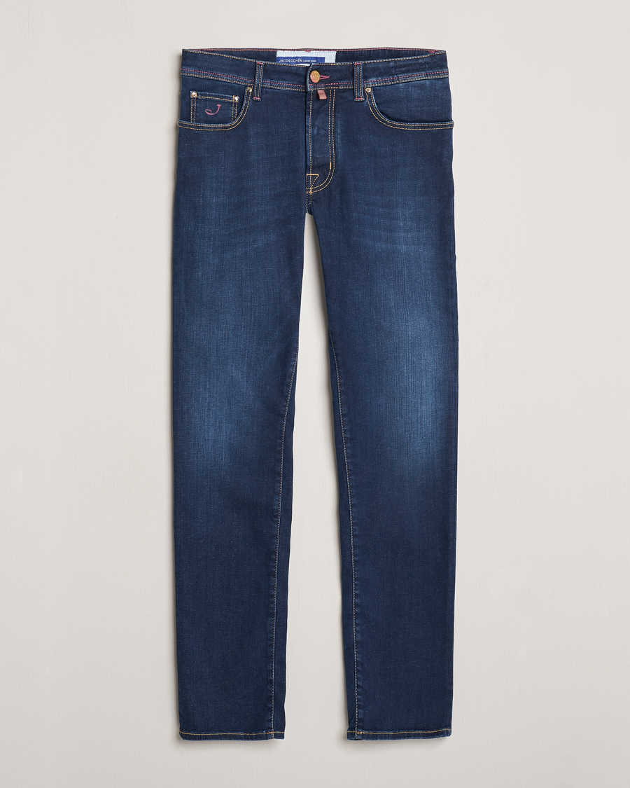 Men | Jeans | Jacob Cohën | Bard Slim Fit Stretch Jeans Dark Blue