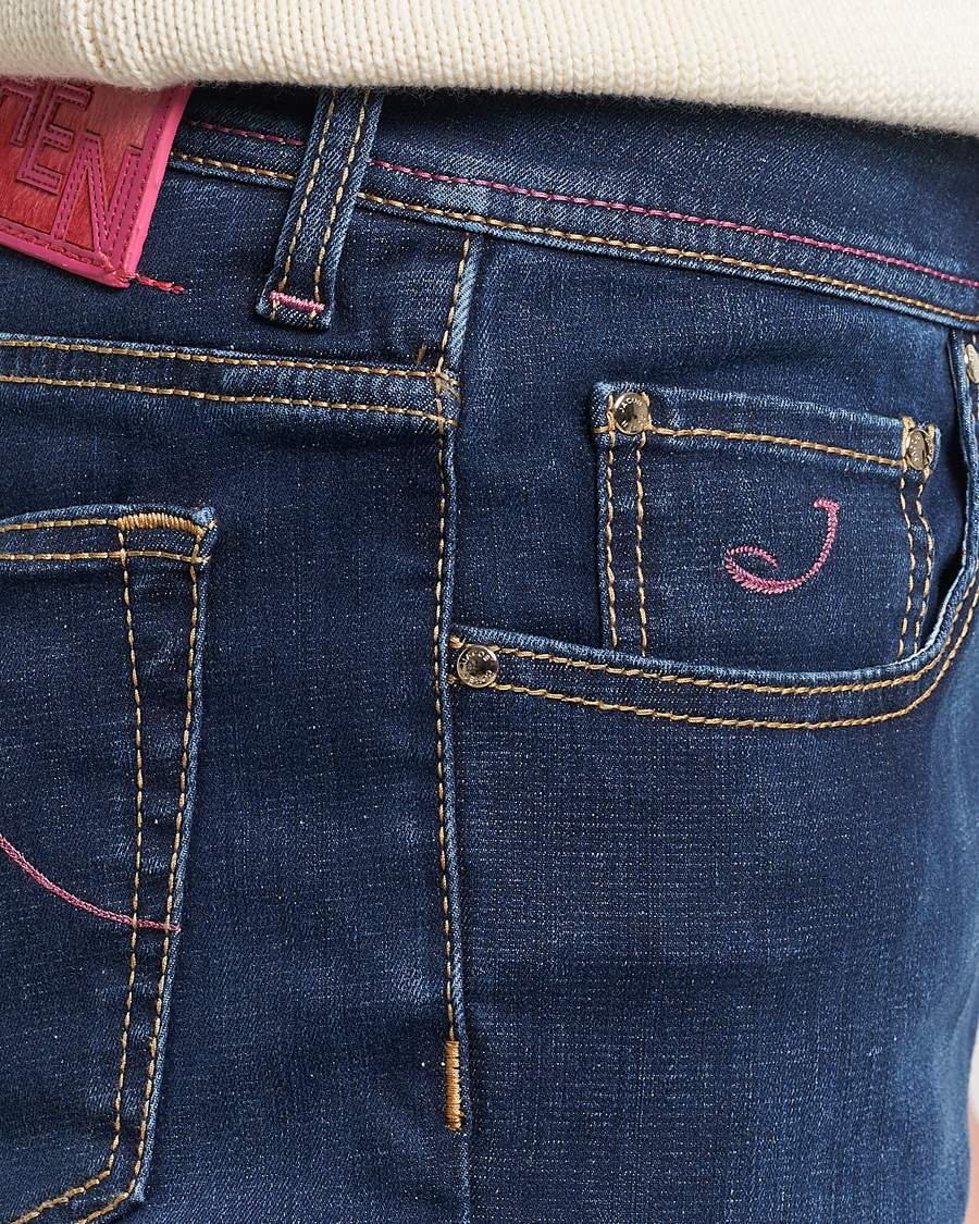 Men | Jeans | Jacob Cohën | Bard Slim Fit Stretch Jeans Dark Blue