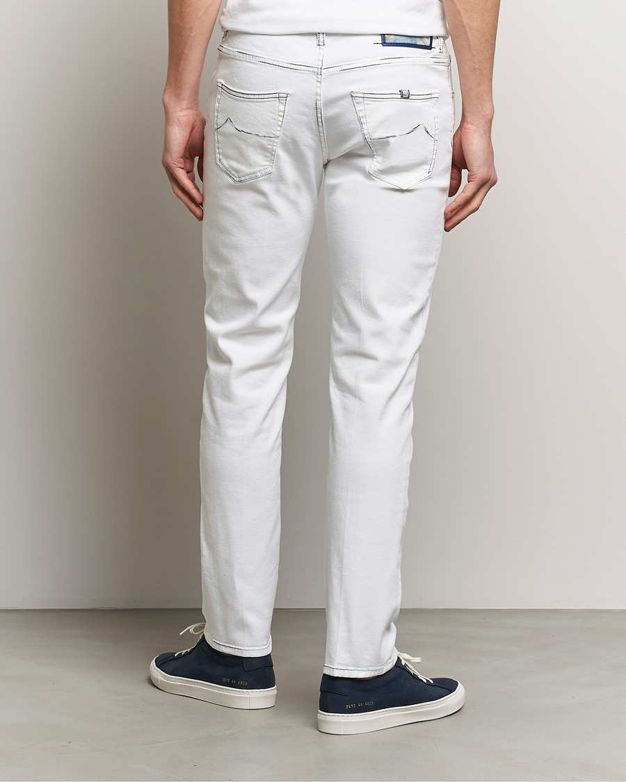 Men | Jeans | Jacob Cohën | Scott Portofino Slim Fit Stretch Jeans White