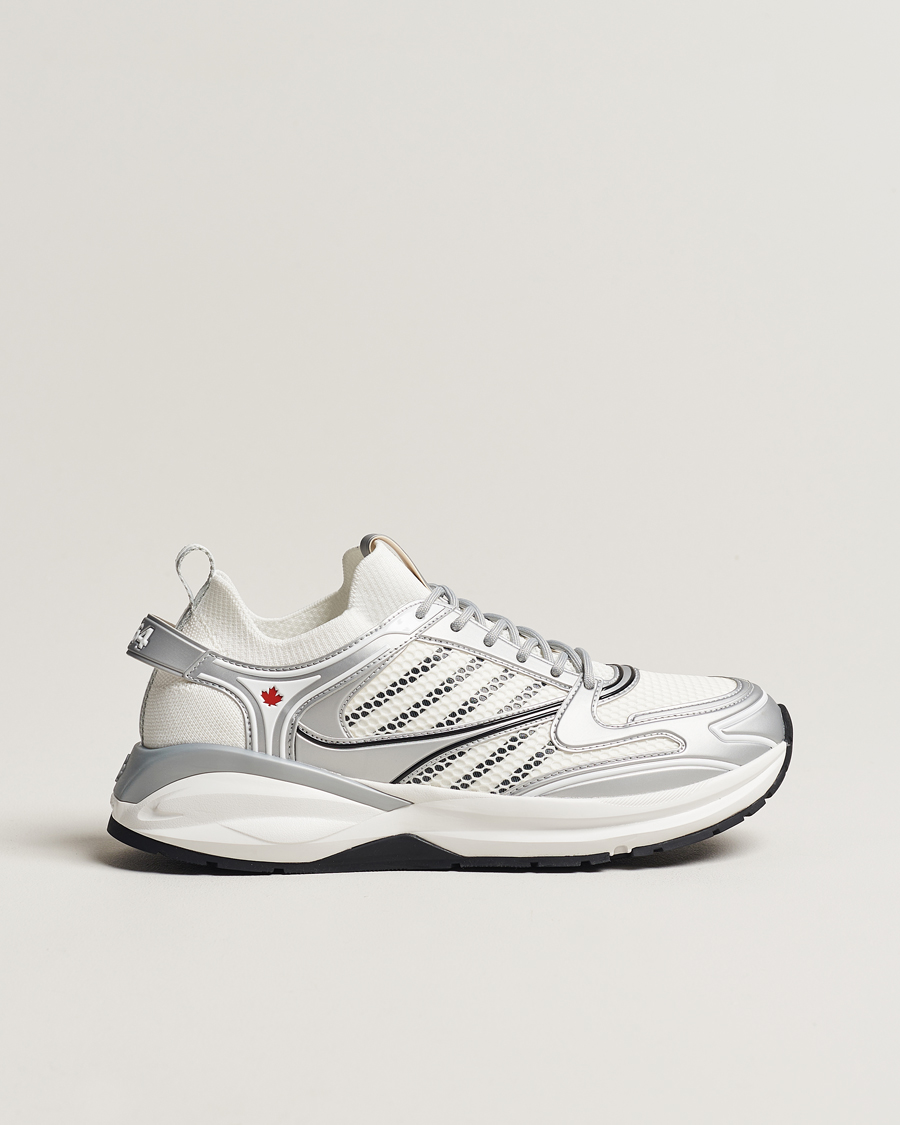 Men | Dsquared2 Dash Sneaker White/Silver | Dsquared2 | Dash Sneaker White/Silver