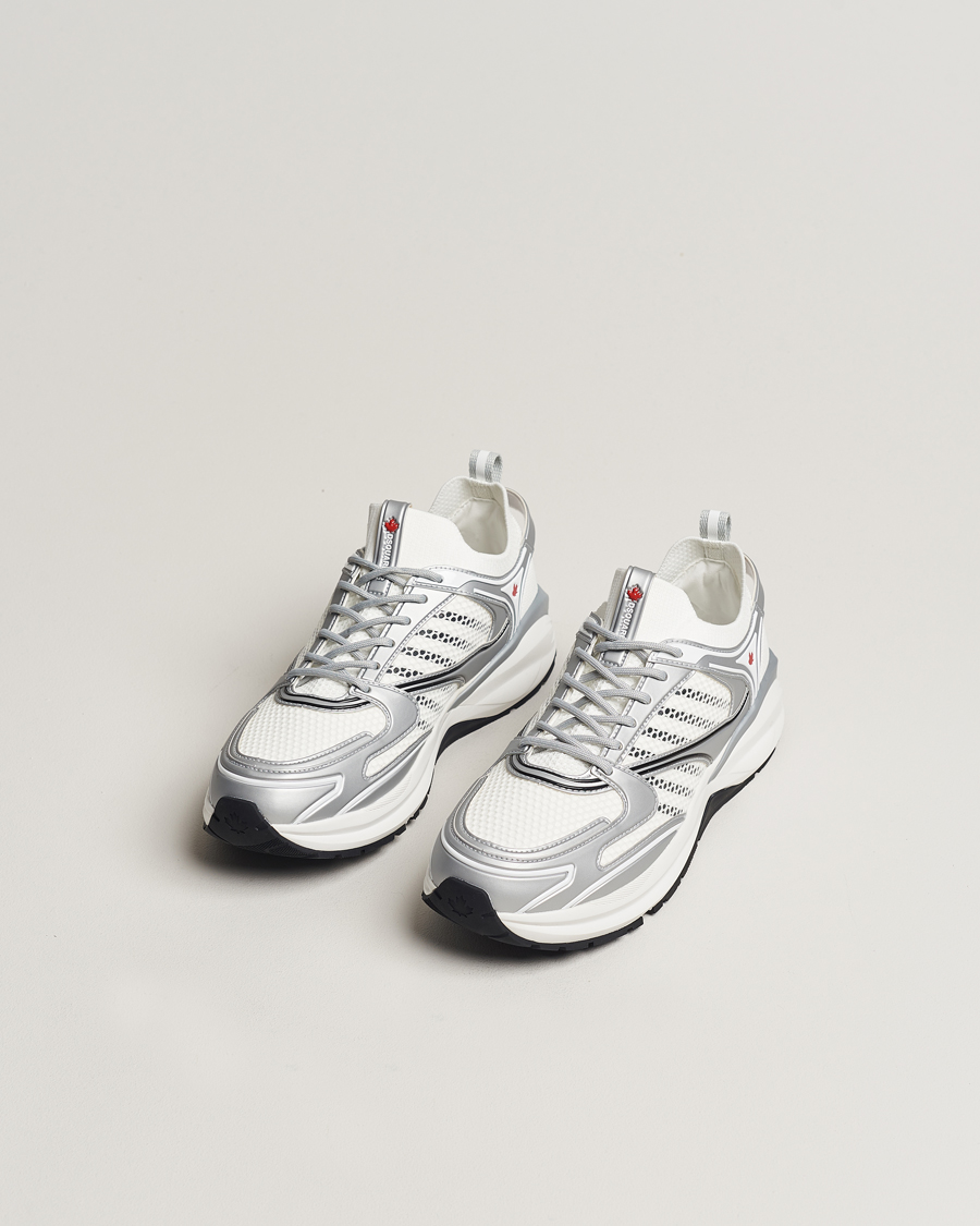 Men | Dsquared2 Dash Sneaker White/Silver | Dsquared2 | Dash Sneaker White/Silver