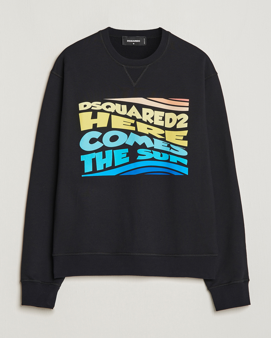 Men | Sweaters & Knitwear | Dsquared2 | Cool Fit Crew Neck Sweatshirt Black