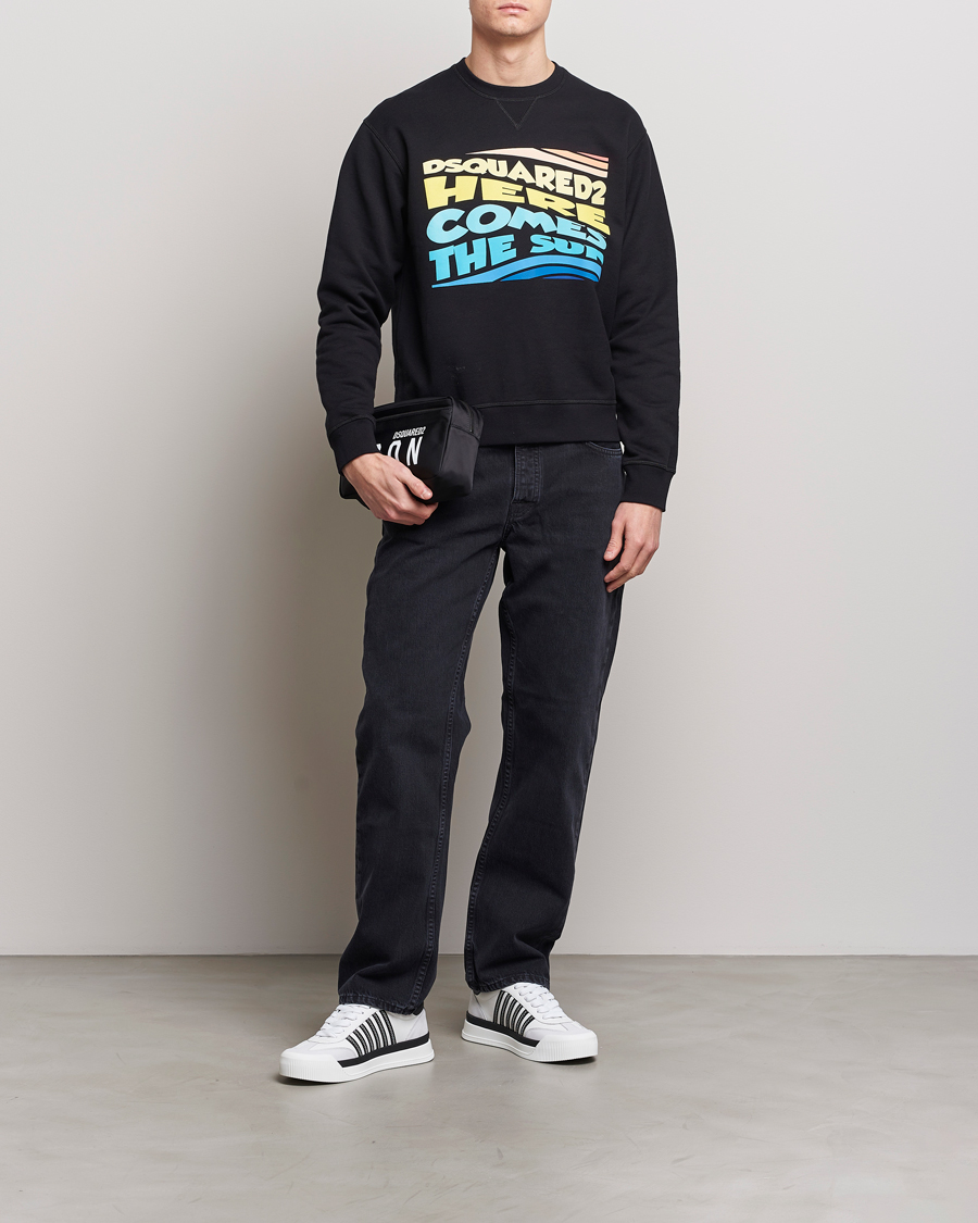 Men | Sweaters & Knitwear | Dsquared2 | Cool Fit Crew Neck Sweatshirt Black