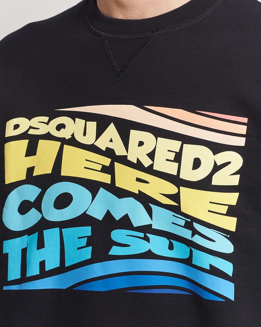 Men | Sweaters & Knitwear | Dsquared2 | Cool Fit Crew Neck Sweatshirt Black