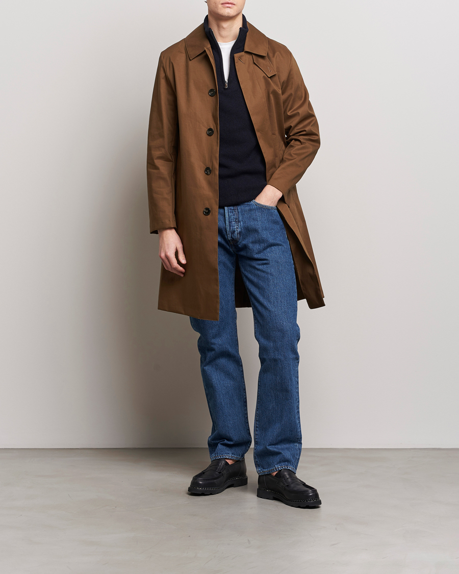 Men | Coats & Jackets | Mackintosh | Manchester Car Coat Desert Palm