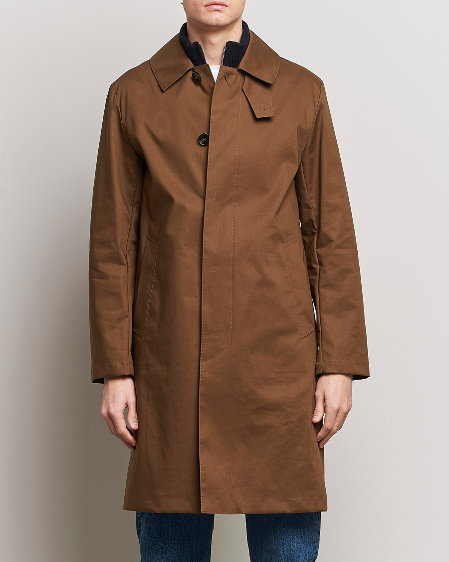 Men | Coats & Jackets | Mackintosh | Manchester Car Coat Desert Palm