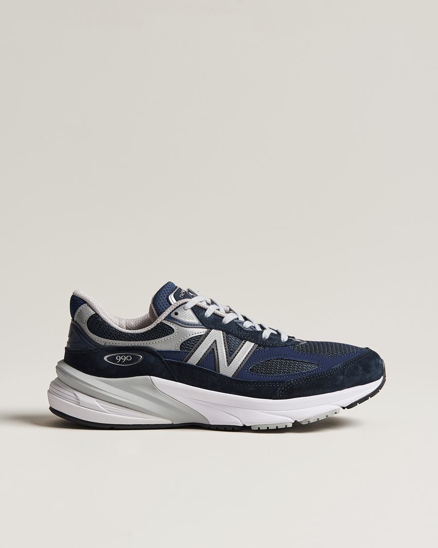 Men | Sneakers | New Balance Made In US & UK | New Balance Made in Made In USA 990v6 Sneakers Navy
