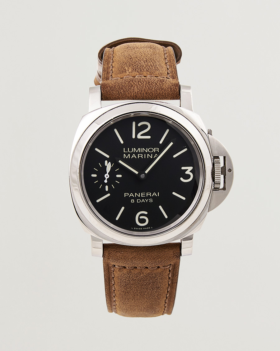 Men | Panerai Pre-Owned Luminor Marina 8 Days 00510 Silver | Panerai Pre-Owned | Luminor Marina 8 Days 00510 Silver