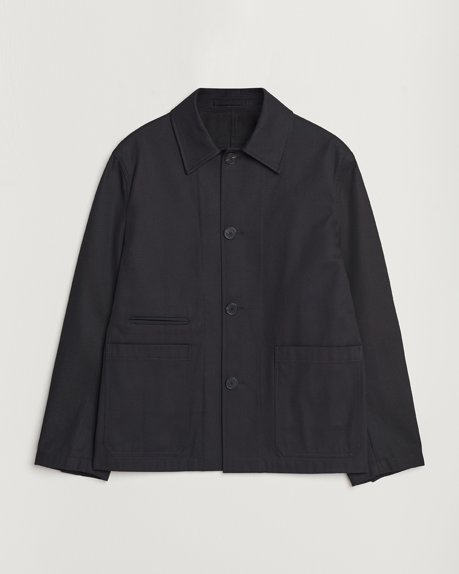 Men | Coats & Jackets | Lanvin | Cotton Work Jacket Black