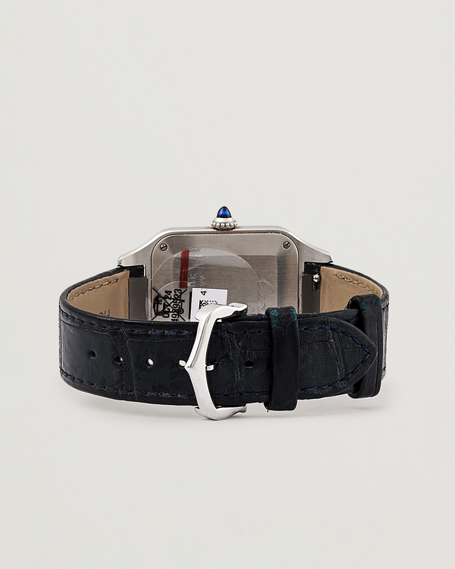 Men | Cartier Pre-Owned Santos Dumont WSSA0022 Silver | Cartier Pre-Owned | Santos Dumont WSSA0022 Silver