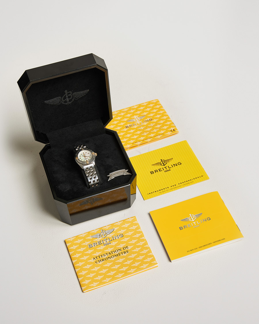 Men | Breitling Pre-Owned Callistino B72345 Mother of Pearl Silver | Breitling Pre-Owned | Callistino B72345 Mother of Pearl Silver