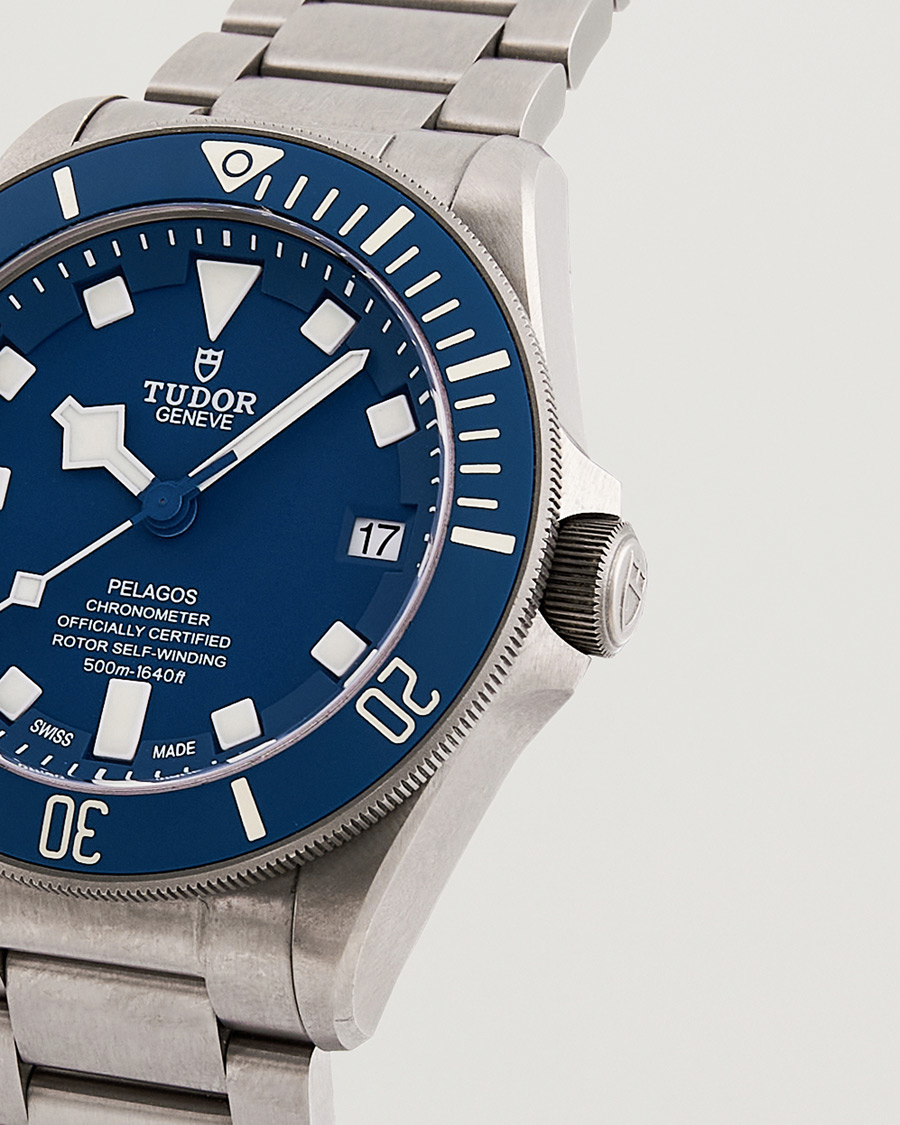 Men | Tudor Pre-Owned Pelagos 25600TB Silver | Tudor Pre-Owned | Pelagos 25600TB Silver