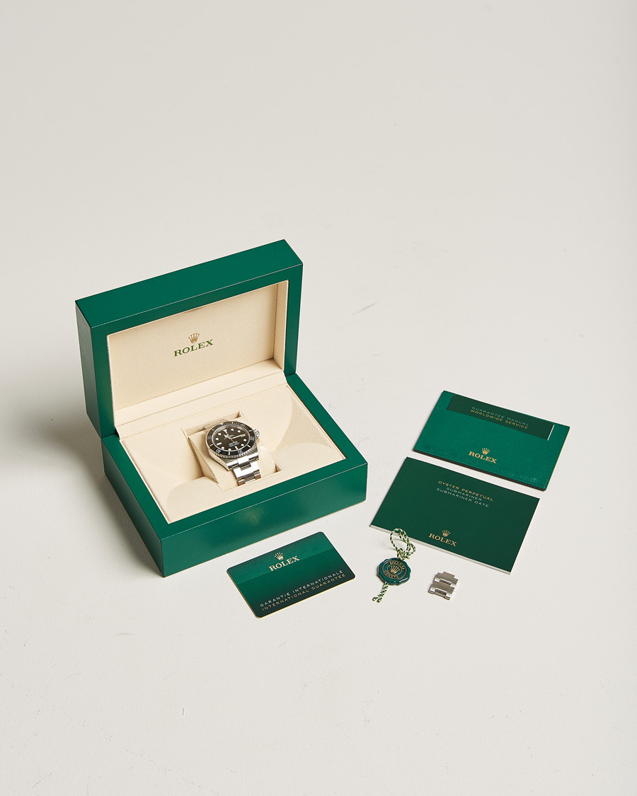 Men | Rolex Pre-Owned Submariner 124060 Oyster Perpetual Steel Black Silver | Rolex Pre-Owned | Submariner 124060 Oyster Perpetual Steel Black Silver