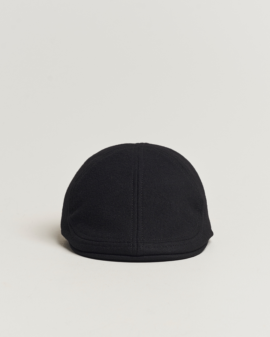 Men | Hats & Caps | Wigéns | Pub Cap Melton Wool Black