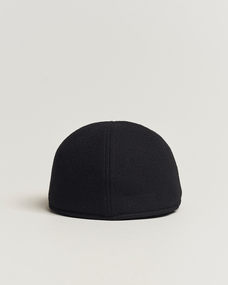Men | Hats & Caps | Wigéns | Pub Cap Melton Wool Black