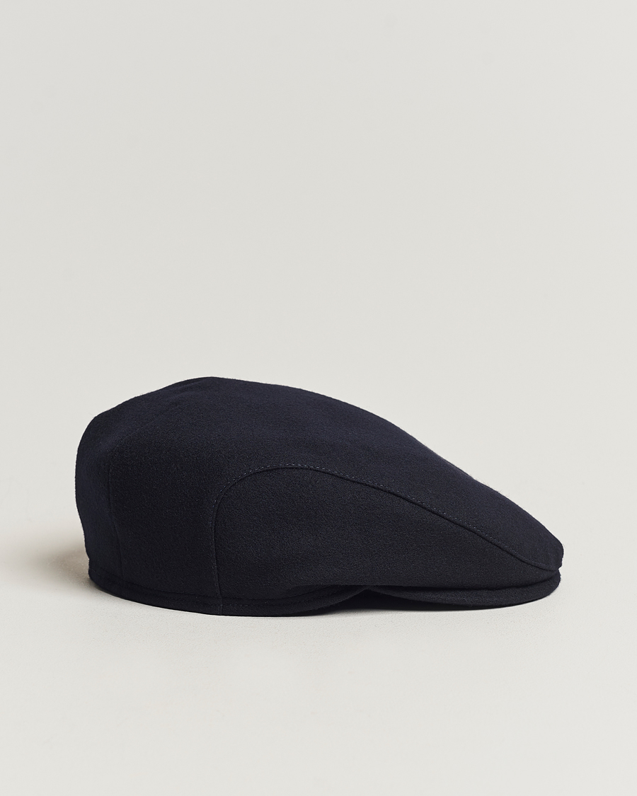 Men | Hats & Caps | Wigéns | Ivy Slim Donegal Wool Navy
